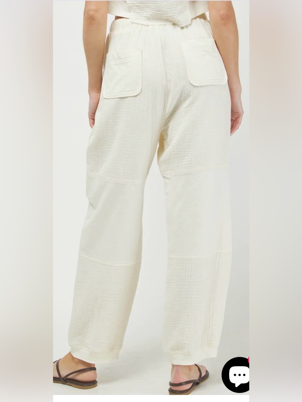 Cotton Drawstring Pants - Picture 3 of 9